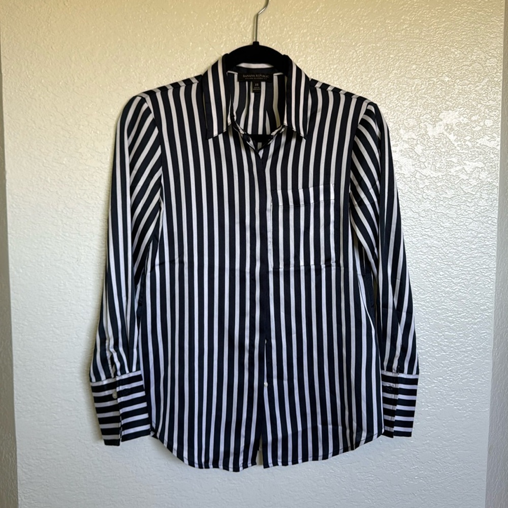 Banana Republic classic Striped Blouse XS